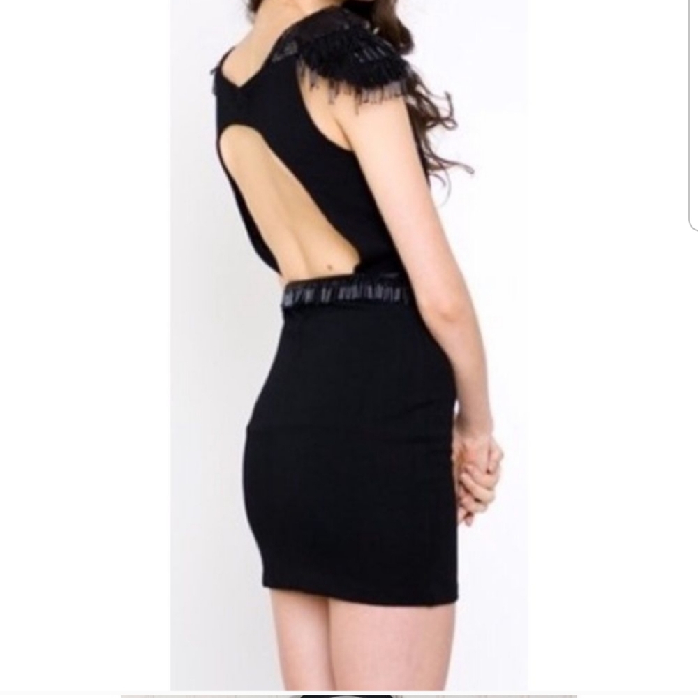 Hunt No More black backless dress